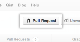 How to initiate a pull request. Image from https://help.github.com/articles/using-pull-requests